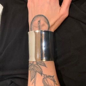 STUNNING Vintage Solid Mexican Silver Cuff